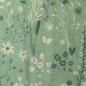 Preview: Joy - Double Gauze, Blumen, floral, lindgrün